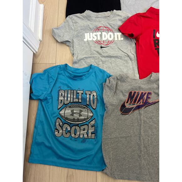 Bundle of Boy's size 6 Short Sleeve T-Shirts, Tees Nike Under Armour - Picture 5 of 11